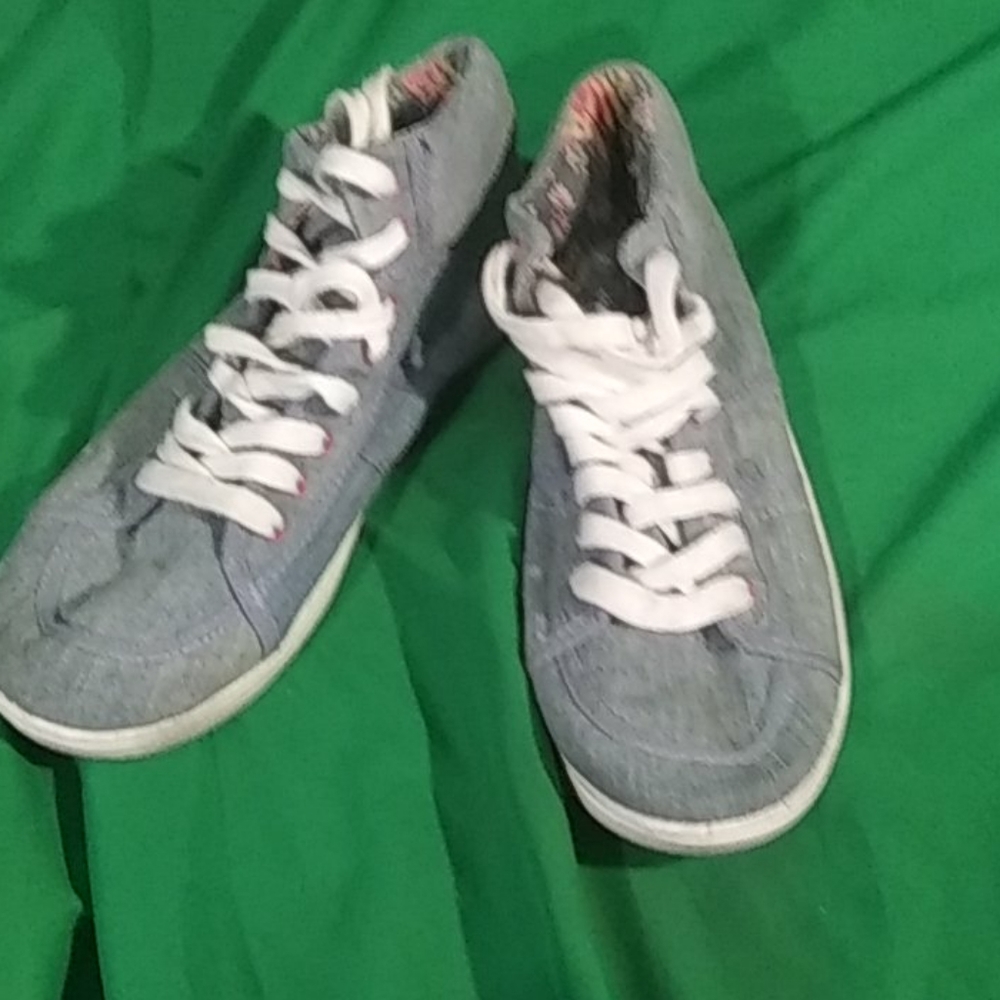 Roxy sz 10 gray rockie II gray high tops